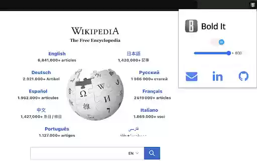 Bold It  from Chrome web store to be run with OffiDocs Chromium online