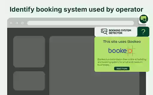 Booking System Detector  from Chrome web store to be run with OffiDocs Chromium online