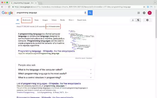 Bookmark2  from Chrome web store to be run with OffiDocs Chromium online