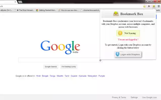 Chrome 网上商店的书签框将与 OffiDocs Chromium 在线运行