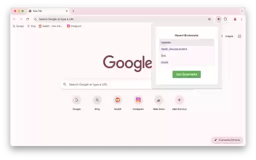 Bookmarkly  from Chrome web store to be run with OffiDocs Chromium online