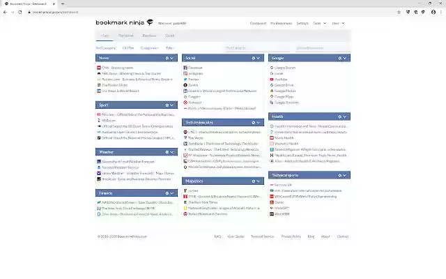 Bookmark Ninja Bookmark All Tabs  from Chrome web store to be run with OffiDocs Chromium online