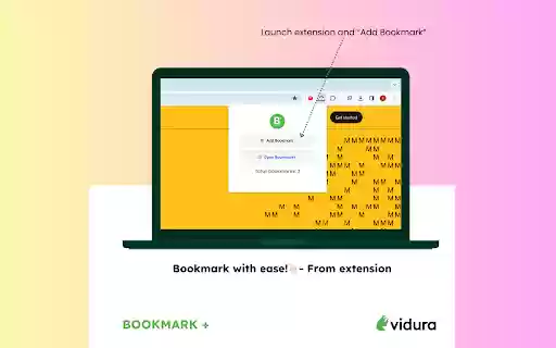 Bookmark Plus by Vidura  from Chrome web store to be run with OffiDocs Chromium online