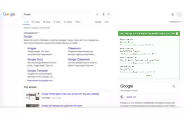 Bookmark Search Assistant from Chrome web store to be run with OffiDocs Chromium online Bookmark Search Assistant from Chrome web store to be run with OffiDocs Chromium online