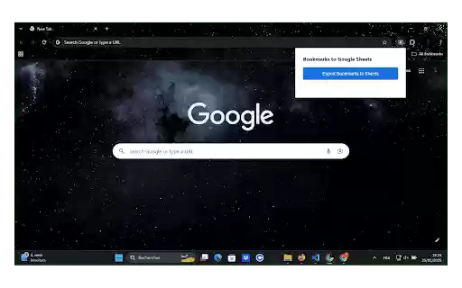 Bookmarks to Google Sheets  from Chrome web store to be run with OffiDocs Chromium online