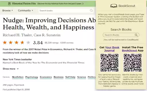 Book Scout Companion  from Chrome web store to be run with OffiDocs Chromium online