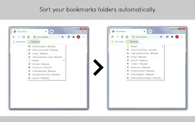 Booksorter  from Chrome web store to be run with OffiDocs Chromium online