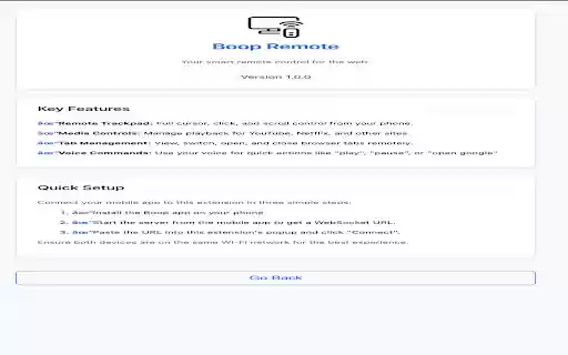 Boop Remote  from Chrome web store to be run with OffiDocs Chromium online