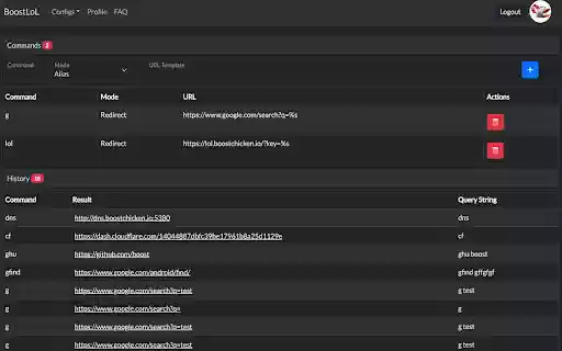 BoostLoL Commander  from Chrome web store to be run with OffiDocs Chromium online