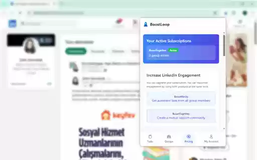 BoostLoop  from Chrome web store to be run with OffiDocs Chromium online