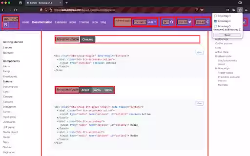 Bootstrap Deprecated Classes Extension  from Chrome web store to be run with OffiDocs Chromium online