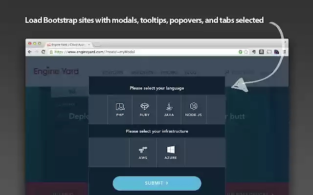Bootstrings  from Chrome web store to be run with OffiDocs Chromium online