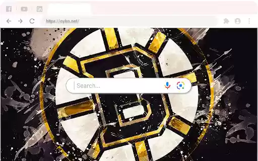 Boston Bruins Chrome Theme Oyko.net  from Chrome web store to be run with OffiDocs Chromium online