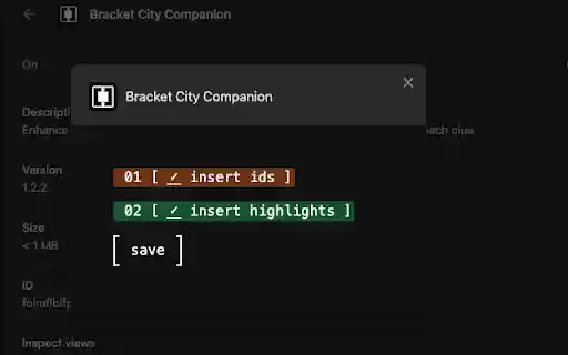 Bracket City Companion  from Chrome web store to be run with OffiDocs Chromium online