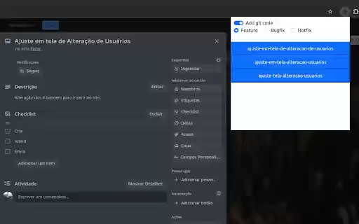 Branch Name Generator for JIRA  from Chrome web store to be run with OffiDocs Chromium online
