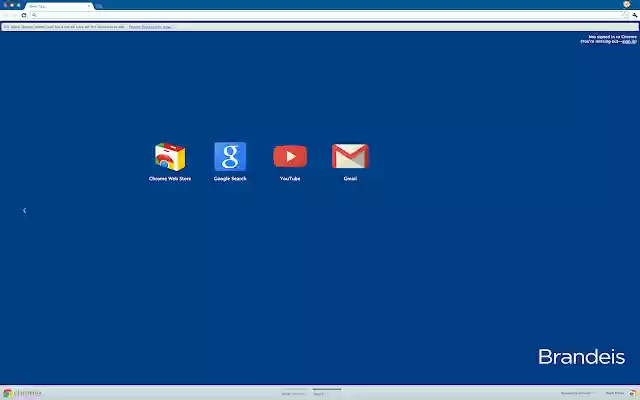 Brandeis University Theme  from Chrome web store to be run with OffiDocs Chromium online