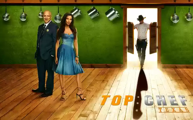 Bravo Top Chef Texas Chrome Theme  from Chrome web store to be run with OffiDocs Chromium online