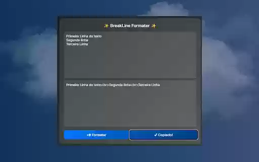 BreakLine Formatter  from Chrome web store to be run with OffiDocs Chromium online
