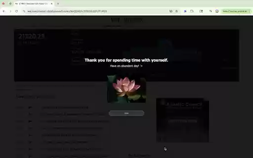 Break Now Simple Meditation Timer to relieve work stress  from Chrome web store to be run with OffiDocs Chromium online