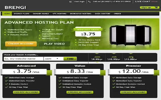 BRENGI WEB HOSTING  from Chrome web store to be run with OffiDocs Chromium online