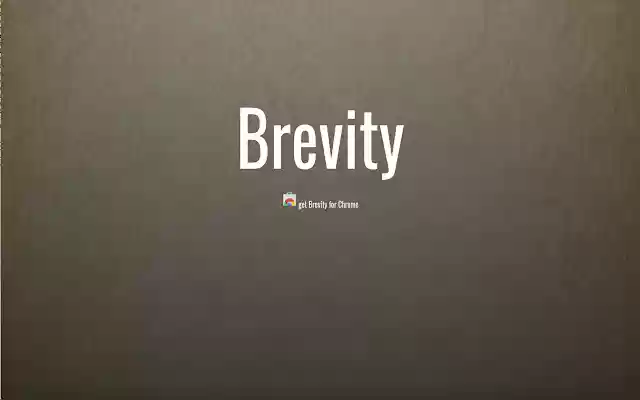 Brevity  from Chrome web store to be run with OffiDocs Chromium online