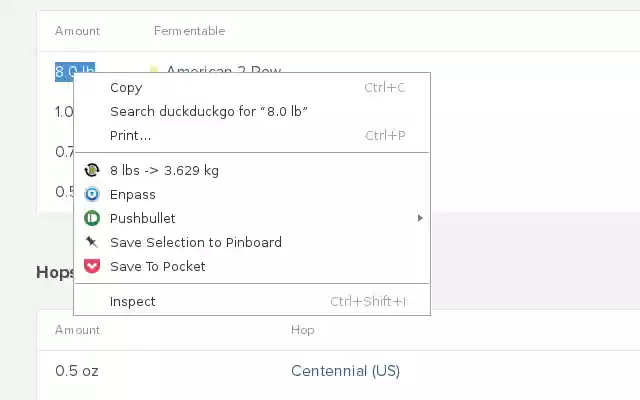 Brew Convert  from Chrome web store to be run with OffiDocs Chromium online