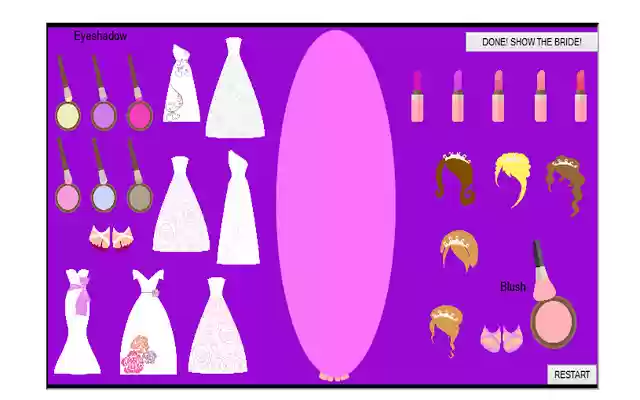 Bride Dress Up and Style  from Chrome web store to be run with OffiDocs Chromium online