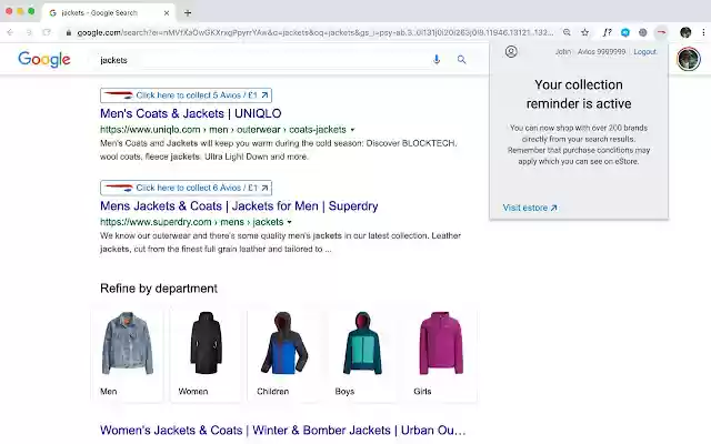 British Airways Avios Collection Reminder  from Chrome web store to be run with OffiDocs Chromium online