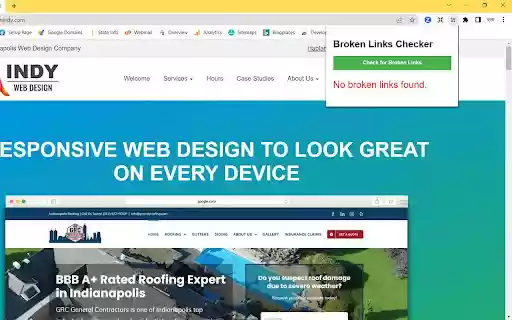 Broken Links Checker  from Chrome web store to be run with OffiDocs Chromium online