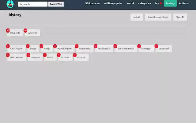 Browser History from Chrome web store to be run with OffiDocs Chromium online Browser History from Chrome web store to be run with OffiDocs Chromium online
