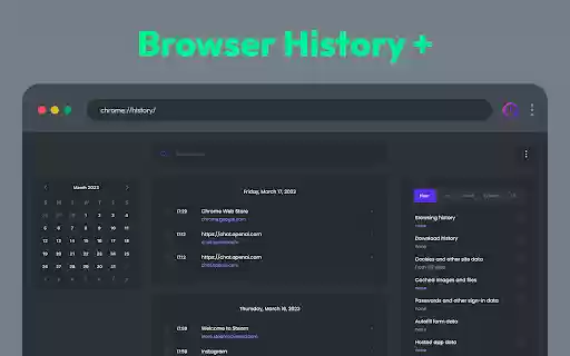 Browser History Plus from Chrome web store to be run with OffiDocs Chromium online Browser History Plus from Chrome web store to be run with OffiDocs Chromium online