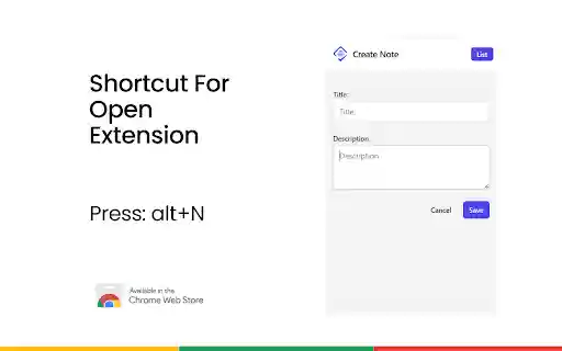 Browser Note no more random sticky notes!  from Chrome web store to be run with OffiDocs Chromium online