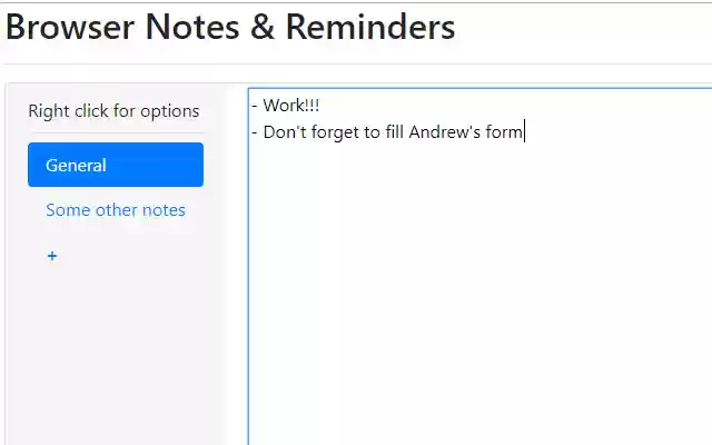 Browser Notes Reminders from Chrome web store to be run with OffiDocs Chromium online Browser Notes Reminders from Chrome web store to be run with OffiDocs Chromium online