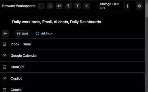 Browser Portable Workspaces  from Chrome web store to be run with OffiDocs Chromium online