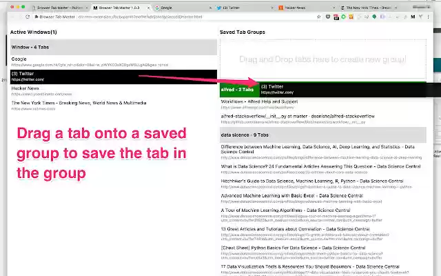 Browser Tab Master  from Chrome web store to be run with OffiDocs Chromium online