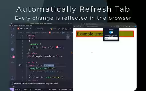 क्रोम वेब स्टोर से ब्राउज़र टैब रीलोडर ब्राउज़र एक्सटेंशन को OffiDocs क्रोमियम ऑनलाइन के साथ चलाया जाएगा