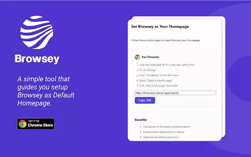 Browsey Homepage Helper from Chrome web store to be run with OffiDocs Chromium online Browsey Homepage Helper from Chrome web store to be run with OffiDocs Chromium online