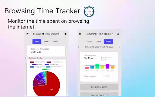 Browsing Time Tracker  from Chrome web store to be run with OffiDocs Chromium online