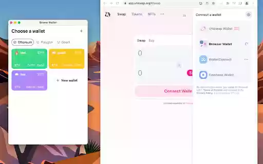 Brume Wallet  from Chrome web store to be run with OffiDocs Chromium online
