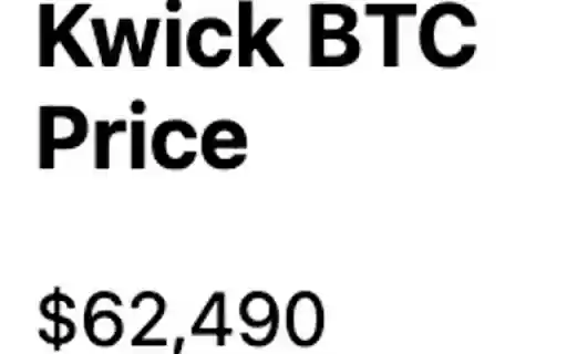 BTC Kwick Price  from Chrome web store to be run with OffiDocs Chromium online