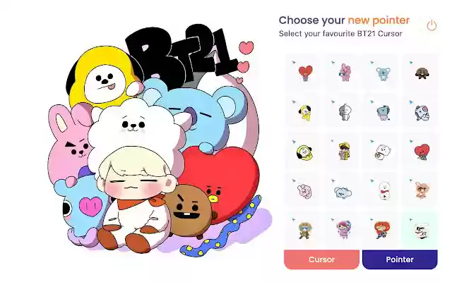 BTS BT21 Cursor from Chrome web store to be run with OffiDocs Chromium online BTS BT21 Cursor from Chrome web store to be run with OffiDocs Chromium online