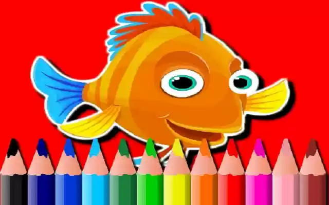 BTS Fish Coloring Book  from Chrome web store to be run with OffiDocs Chromium online