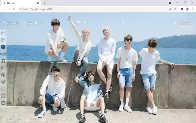 BTS Kpop Wallpaper  from Chrome web store to be run with OffiDocs Chromium online