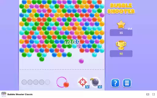 Bubble Shooter Classic Pop all the bubbles in this timeless classic!  from Chrome web store to be run with OffiDocs Chromium online