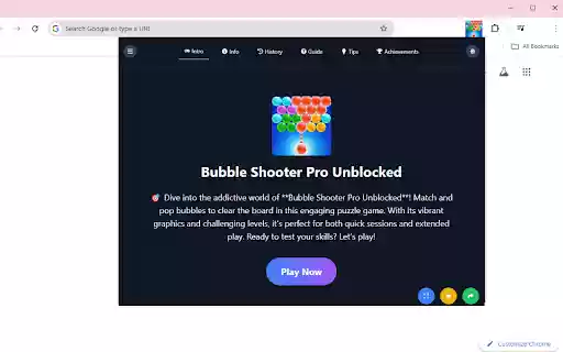 Bubble Shooter Pro Unblocked  from Chrome web store to be run with OffiDocs Chromium online