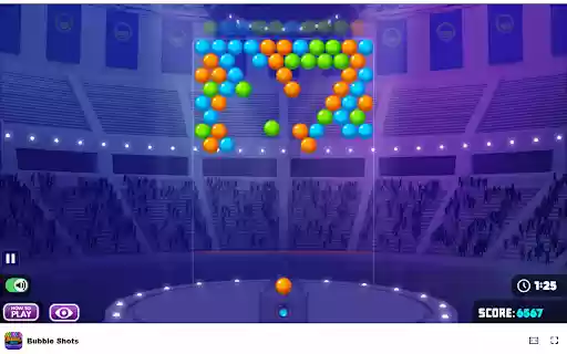 Bubble Shots Game Can you master the bubble bursting frenzy?  from Chrome web store to be run with OffiDocs Chromium online