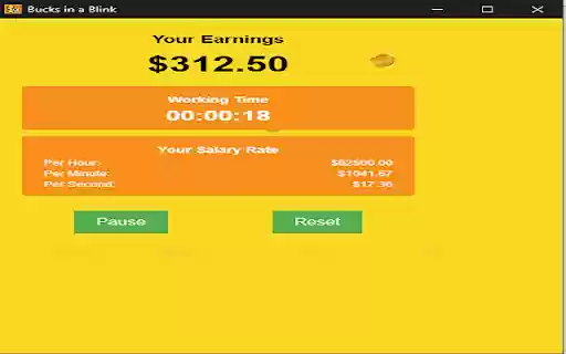 Bucks in a Blink  from Chrome web store to be run with OffiDocs Chromium online