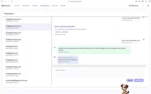 BuddyAI Widget  from Chrome web store to be run with OffiDocs Chromium online