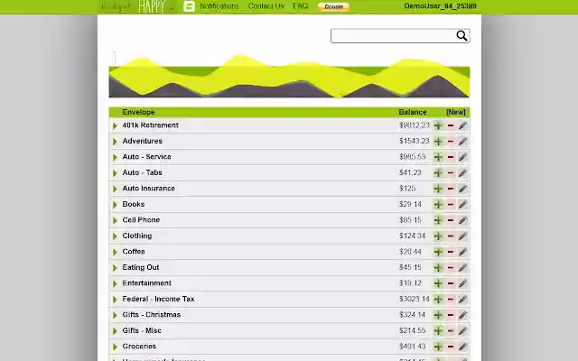 Budget Happy  from Chrome web store to be run with OffiDocs Chromium online