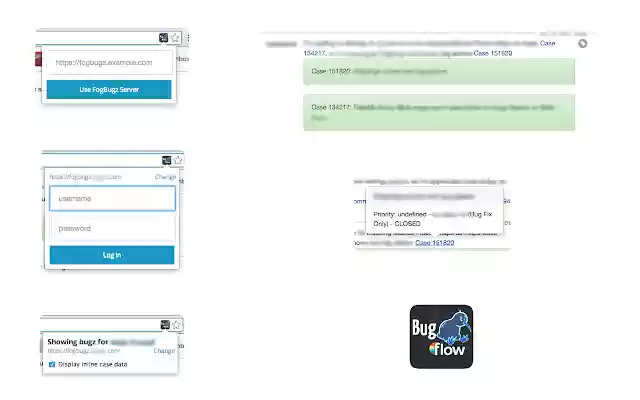 Bugflow  from Chrome web store to be run with OffiDocs Chromium online